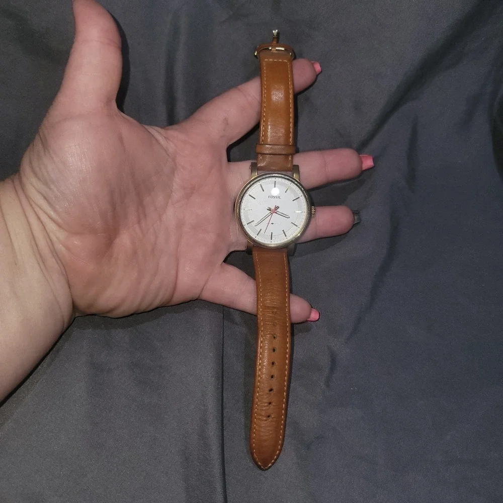 Fossil Original Boyfriend ES4181 watch Luggage Leather Band
